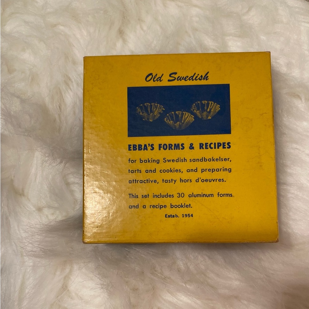 Vintage 1954 Old Swedish Ebba’s Forms and Recipes